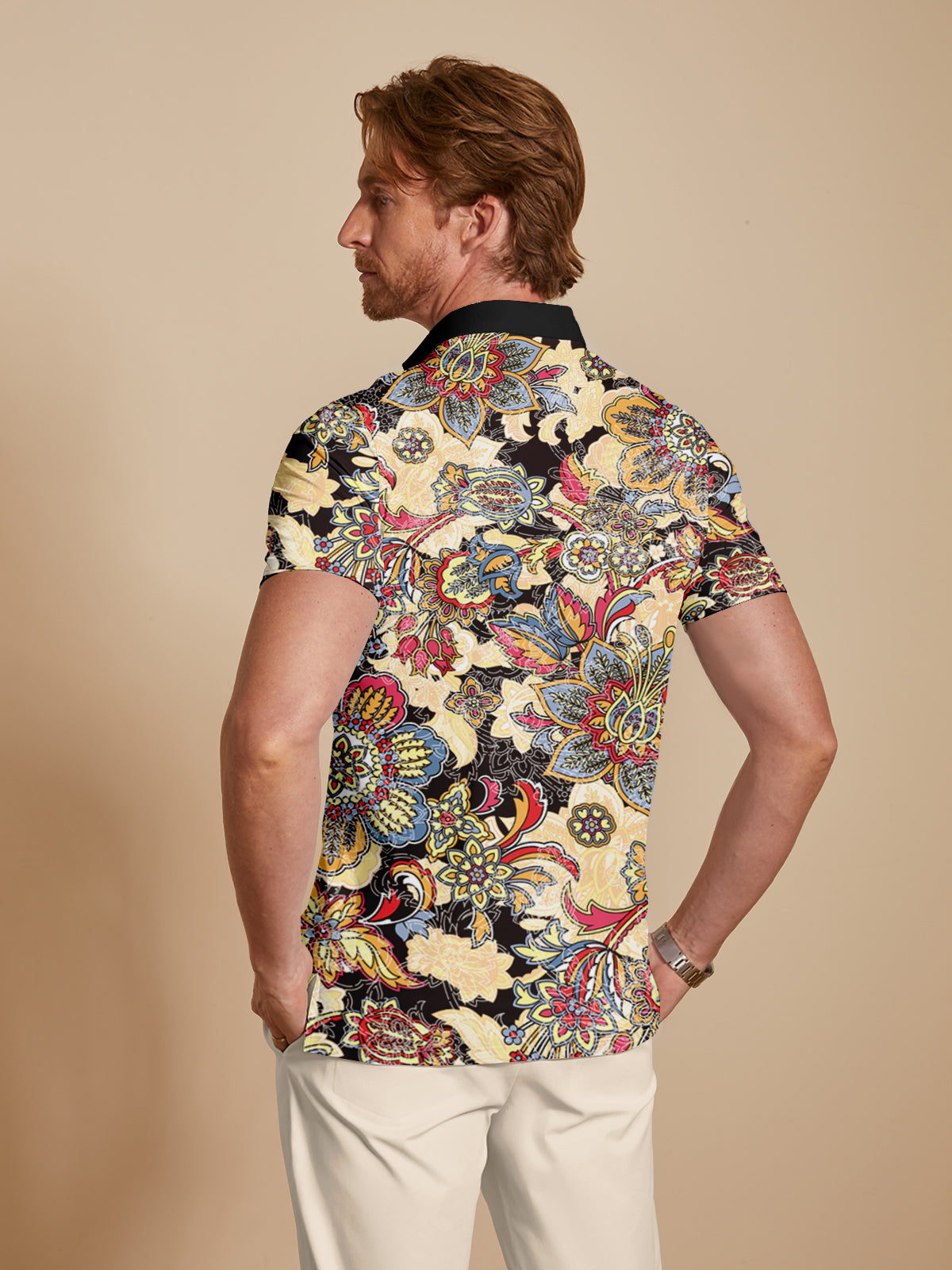 Botanical Energy Men's Polo Top UPF50+
