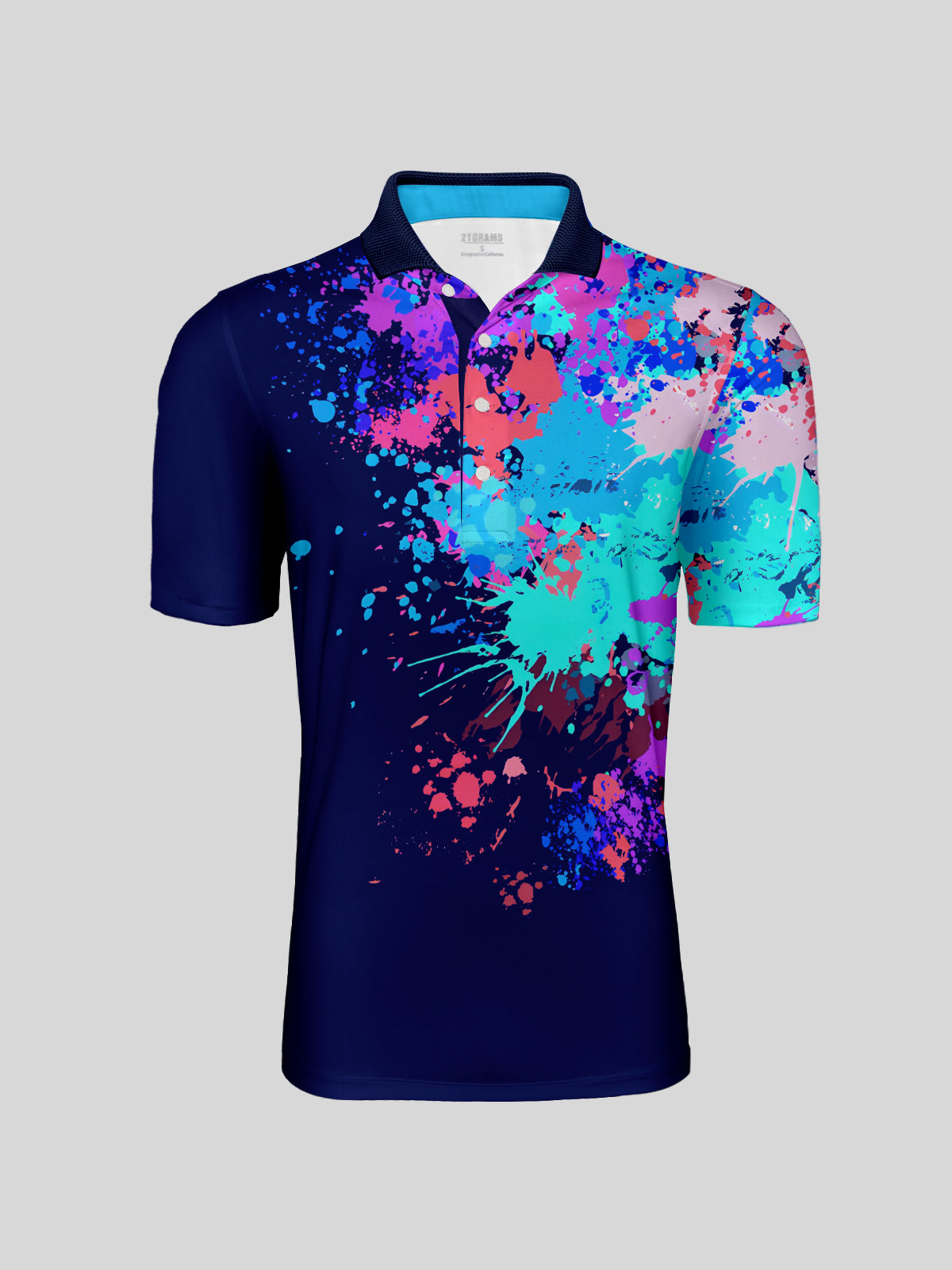 Haut de polo à col côtelé pour hommes Inked Skins UPF50+