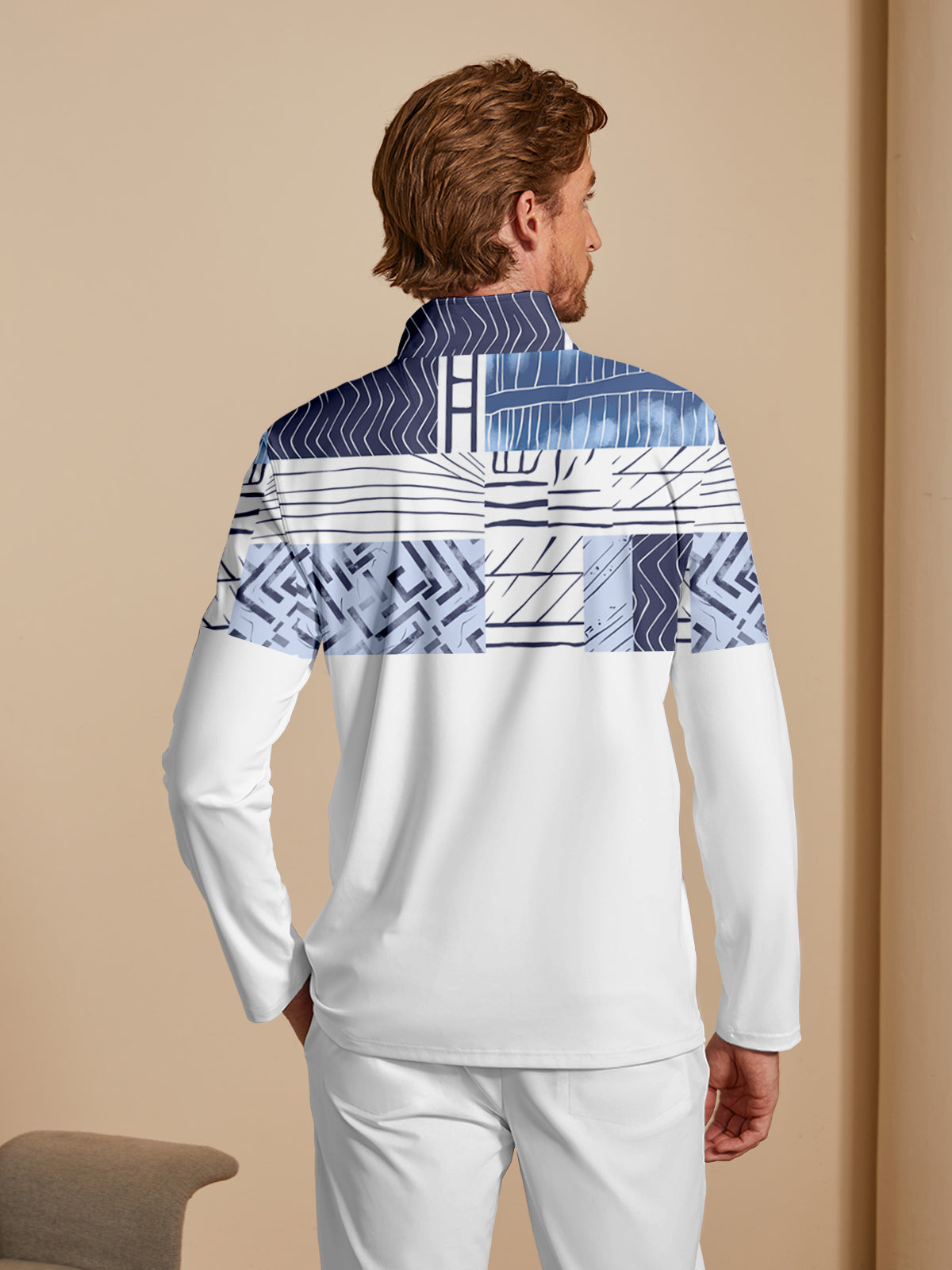 Not So Classic Men's Lightweight Golf Shirt Quarterzip UPF50+