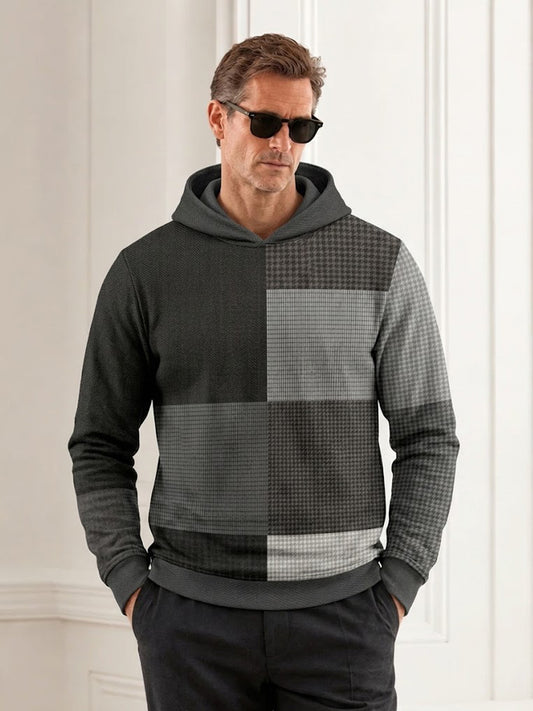 Fairway Patchwork Men's Golf Hooded Sweatshirt