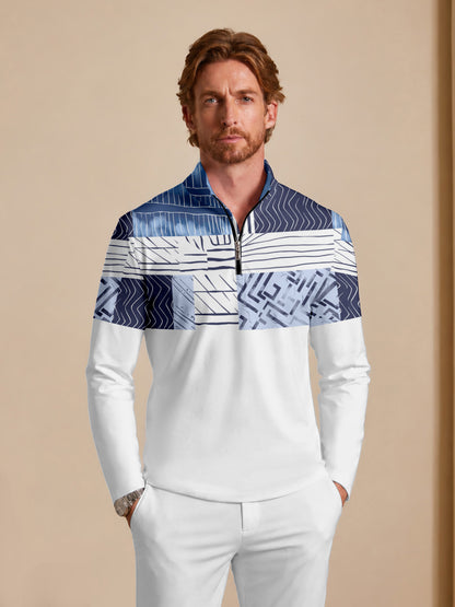 Not So Classic Men's Lightweight Golf Shirt Quarterzip UPF50+