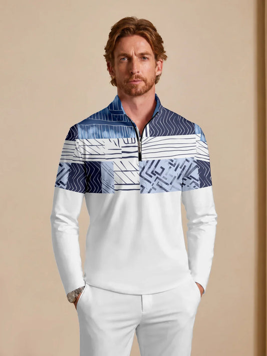 Not So Classic Men's Lightweight Golf Shirt Quarterzip UPF50+