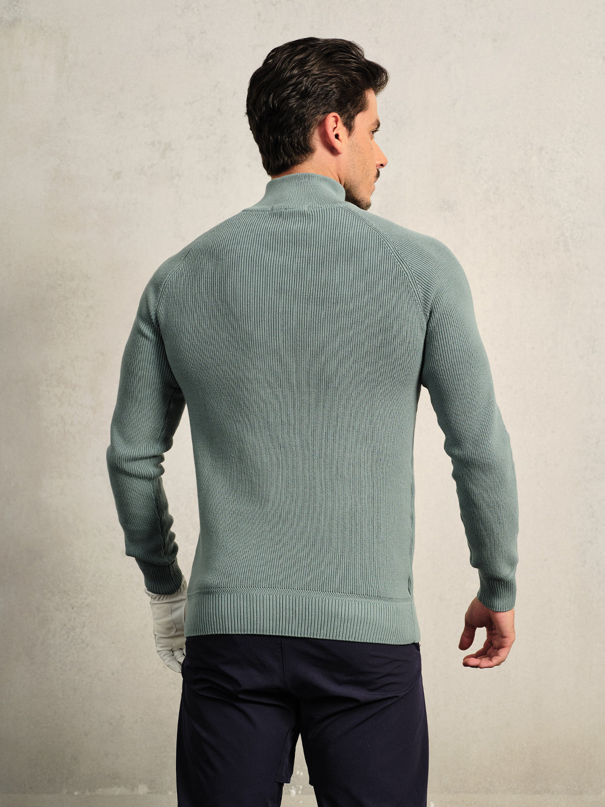 More Than Basic Men's Golf Quarter Zip Sweater