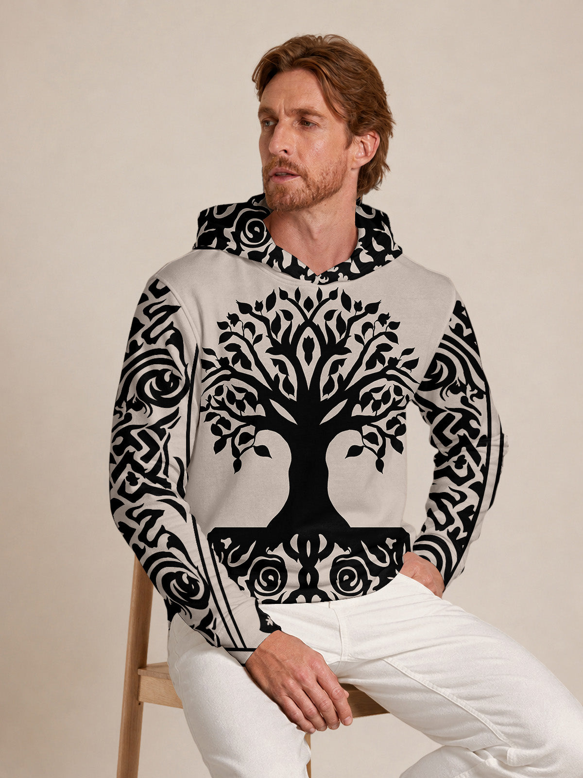 Botanical Energy Men's Golf Hooded Sweatshirt