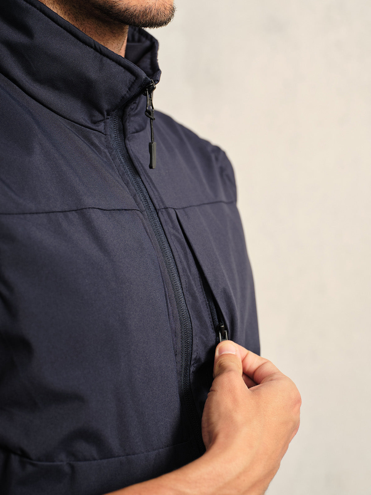 More Than Basic Men's Golf Full Zip Pocket Vest