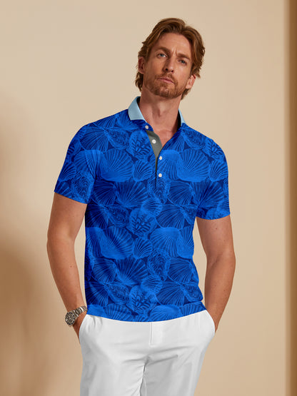 Playful Nautical Men's Polo Top UPF50+