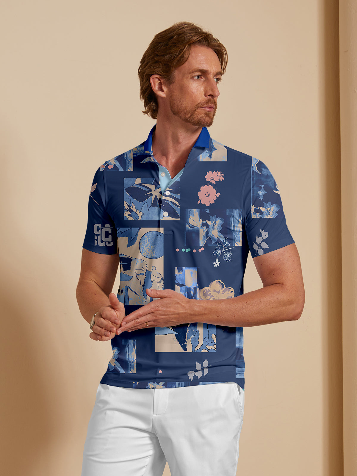 Botanical Energy Men's Polo Top UPF50+