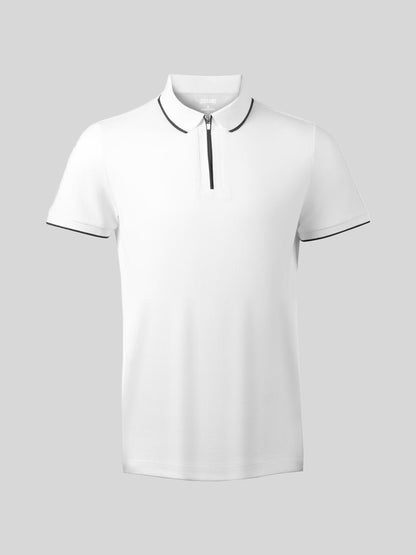 CotFlex Men's Piqué Cotton Blend Polo Top Quarterzip