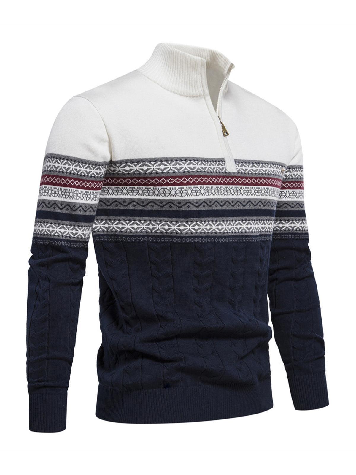 More Than Basic Men's Midweight Golf Quarter Zip Sweater