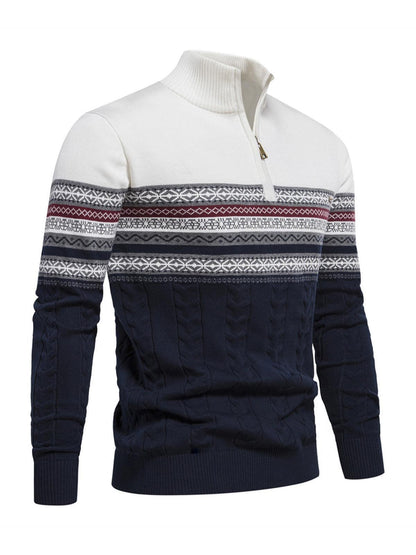 More Than Basic Men's Midweight Golf Quarter Zip Sweater
