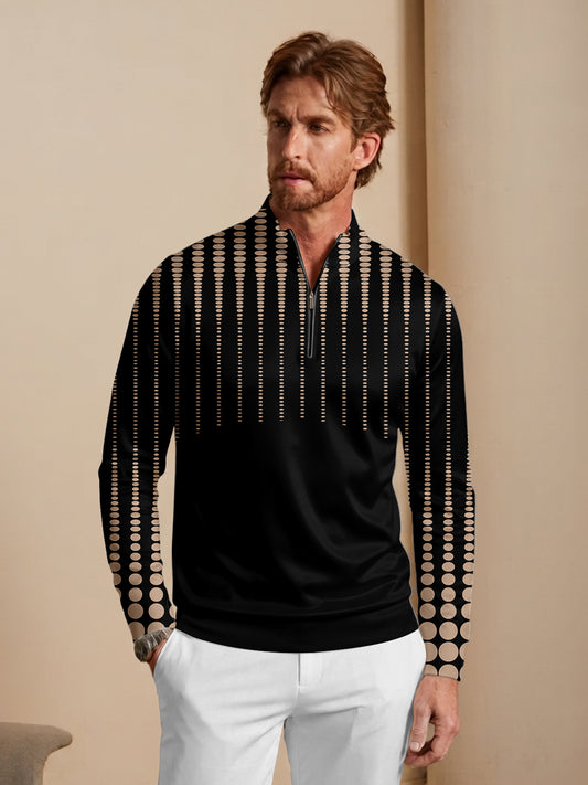 Not So Classic Men's Lightweight Golf Shirt Quarterzip UPF50+