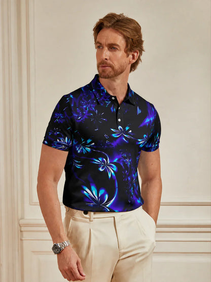 Botanical Energy Polo da Uomo UPF50+