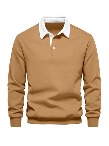 Mehr als nur ein einfaches Herren-Golf-Sweatshirt mit Knopfleiste und Kragen