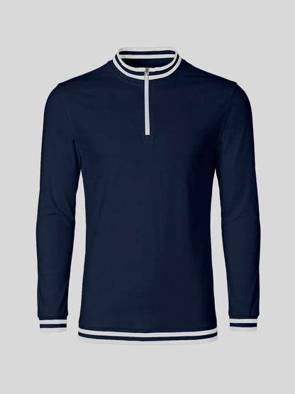 Navycore Men's Golf Shirt Quarterzip UPF50+