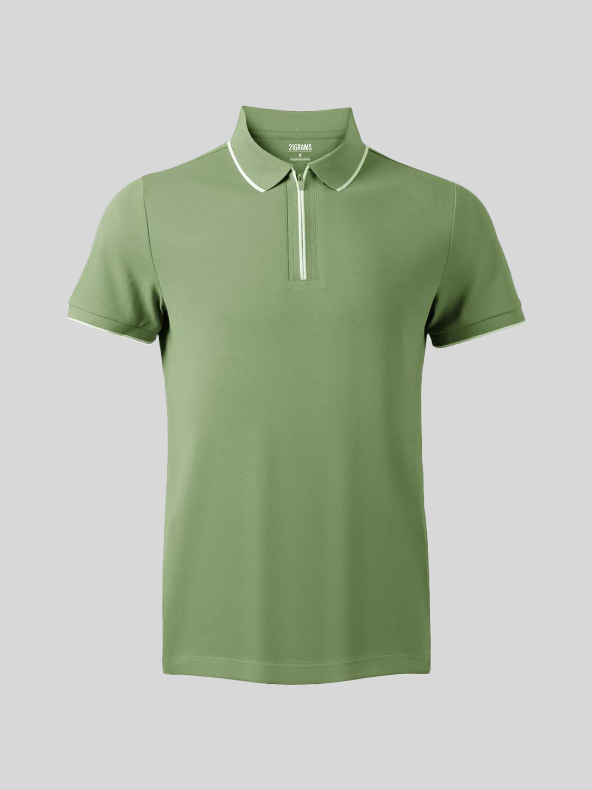 CotFlex Men's Piqué Cotton Blend Polo Top Quarterzip
