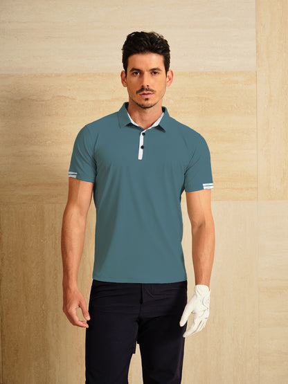 More Than Basic Men's Golf Shirt Quarterzip UPF50+