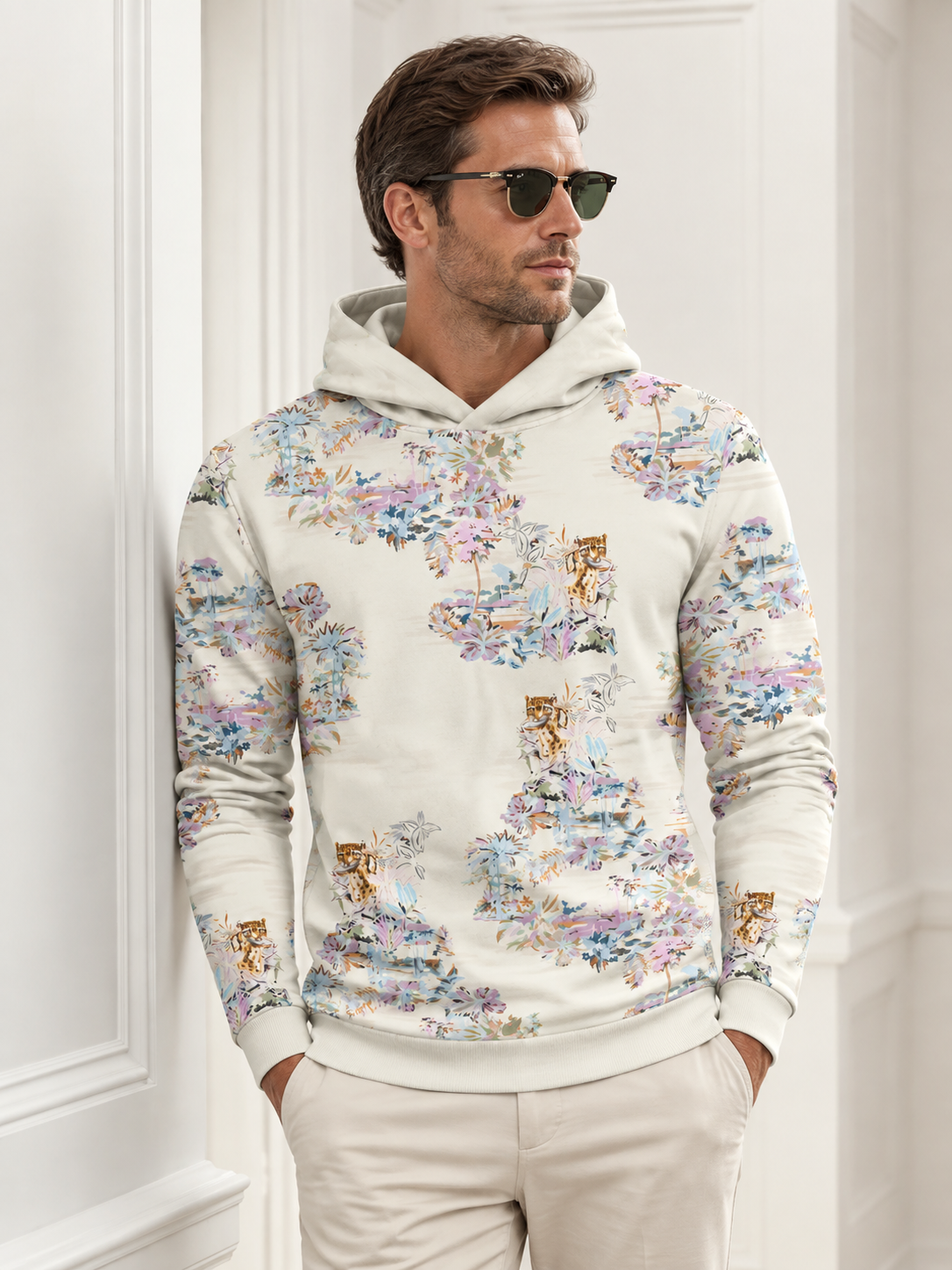 Botanical Energy Men's Golf Hooded Sweatshirt