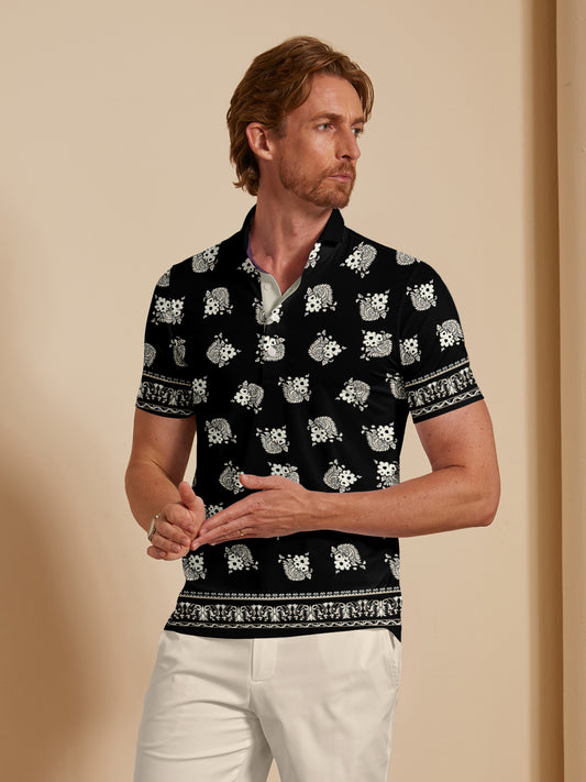 Botanical Energy Men's Polo Top UPF50+