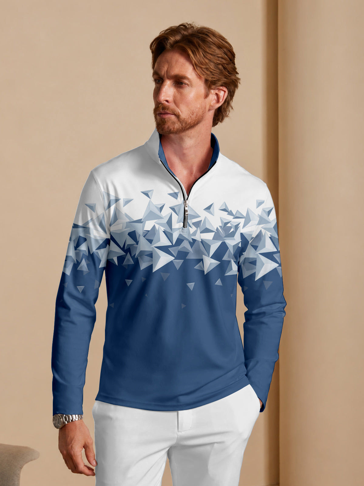 Hyper-prep Men's Lightweight Golf Shirt Quarterzip UPF50+