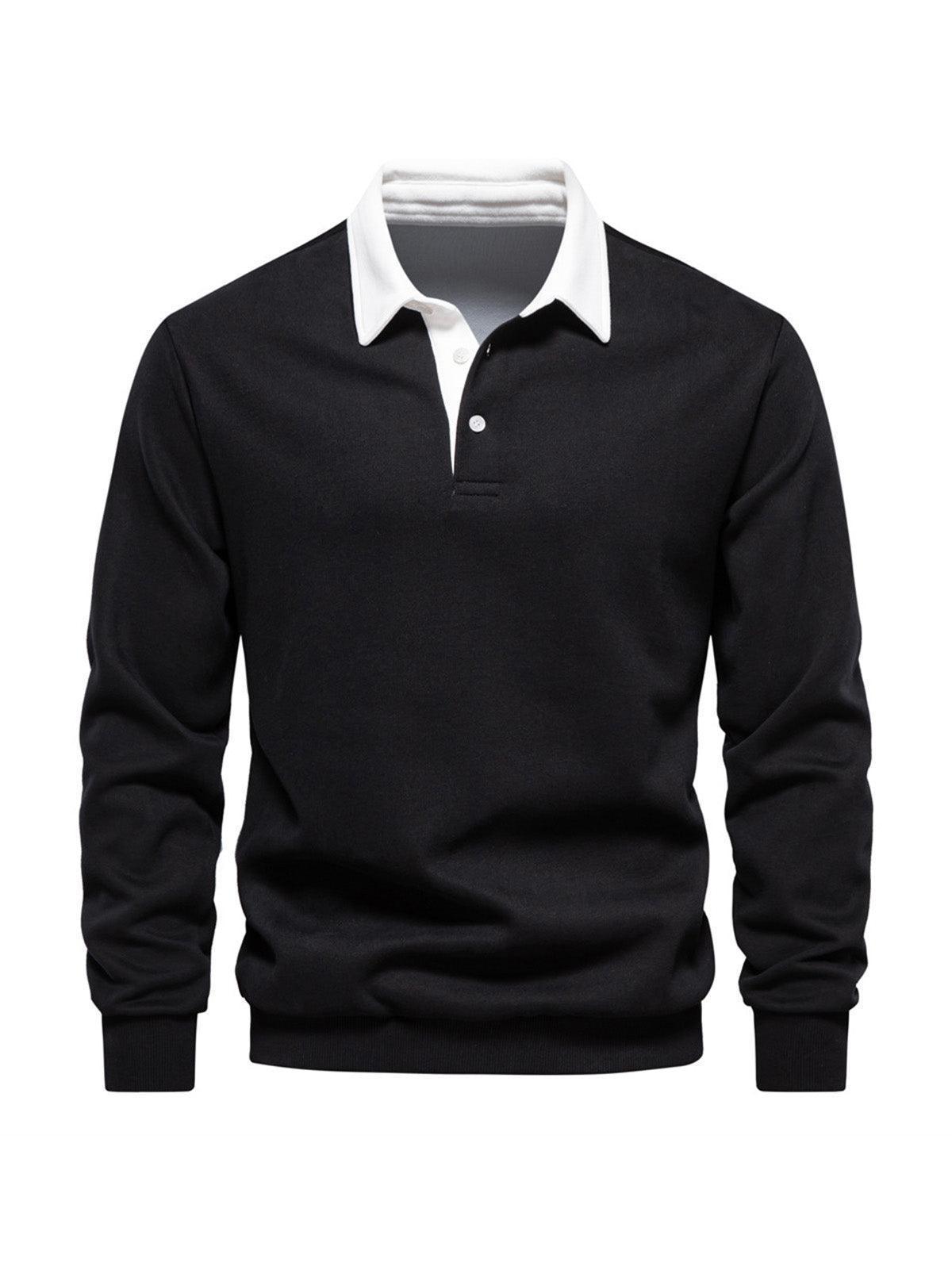 Mehr als nur ein einfaches Herren-Golf-Sweatshirt mit Knopfleiste und Kragen