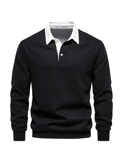 Mehr als nur ein einfaches Herren-Golf-Sweatshirt mit Knopfleiste und Kragen