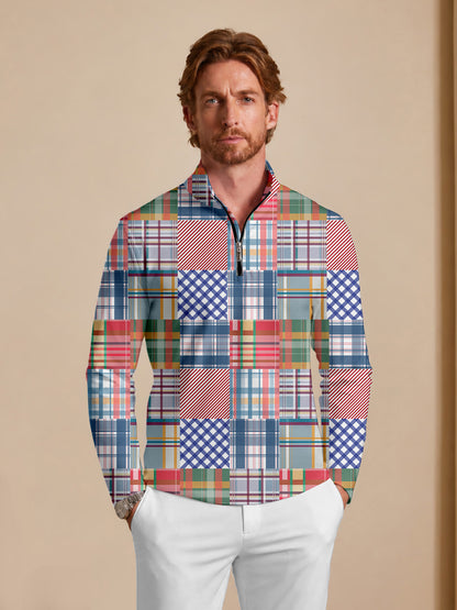 Not So Classic Men's Lightweight Golf Shirt Quarterzip UPF50+