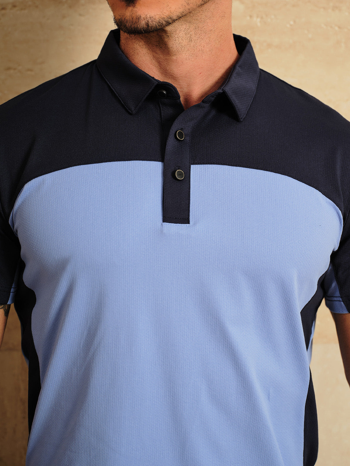 More Than Basic Men's Golf Shirt Quarterzip UPF50+