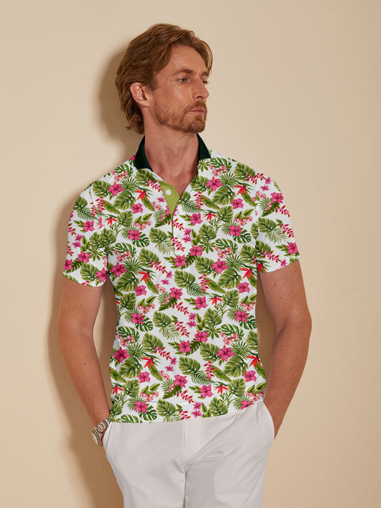 Botanical Energy Men's Polo Top UPF50+