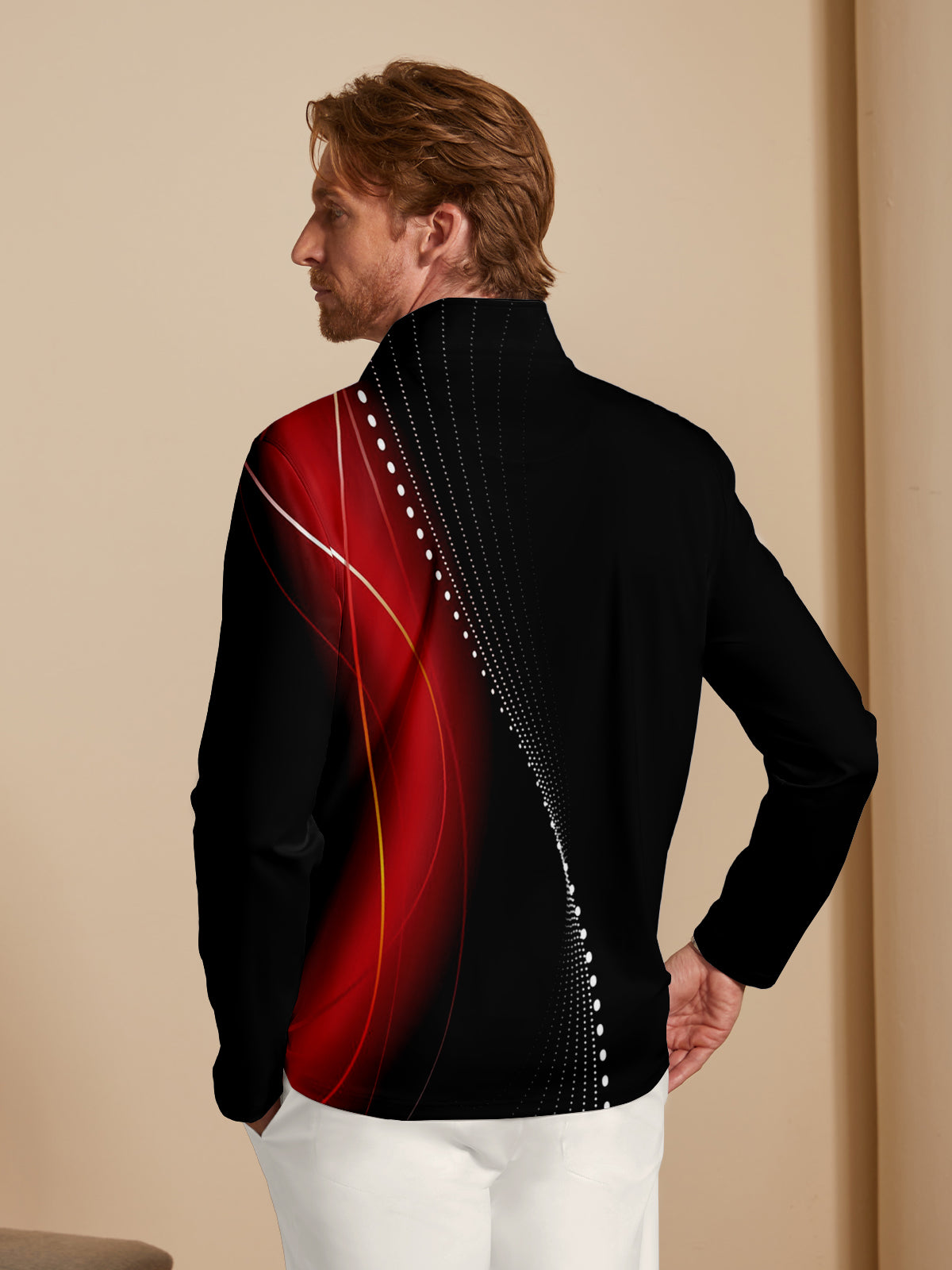 Air Brush Men's Lightweight Golf Shirt Quarterzip UPF50+