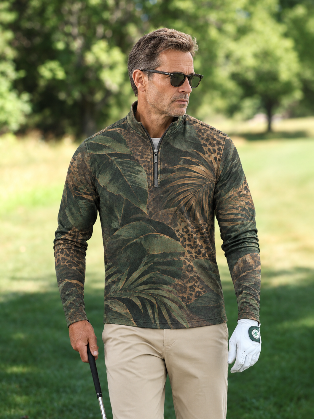 Equestrian Heritage Men's Lightweight Golf Shirt Quarterzip UPF50+