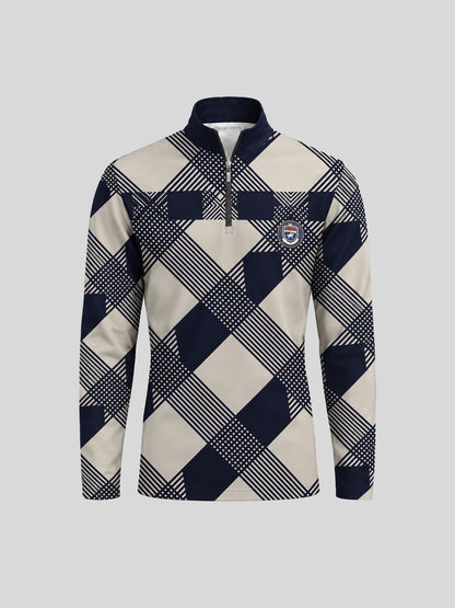 Equestrian Heritage Men's Lightweight Golf Shirt Quarterzip UPF50+