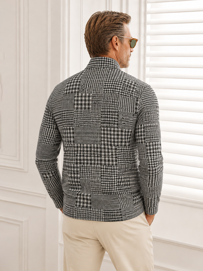 Fairway Patchwork Men's Lightweight Golf Shirt Quarterzip UPF50+