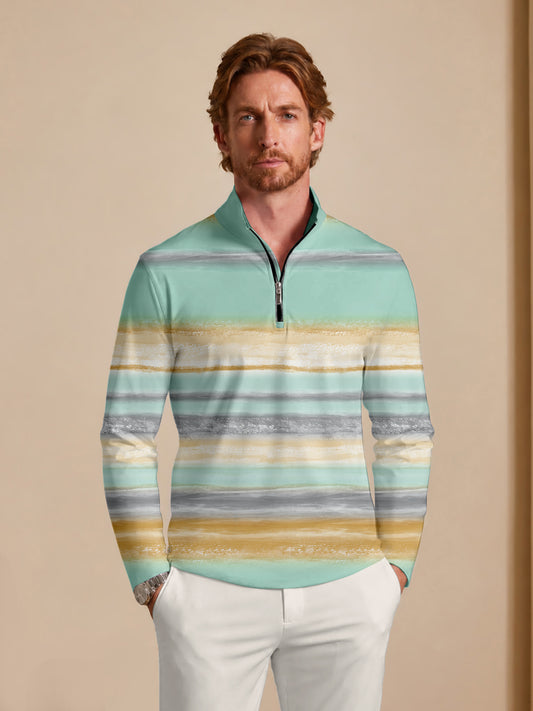 Inked Skins Men's Lightweight Golf Shirt Quarterzip UPF50+