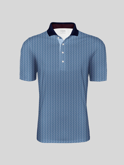 Playful Nautical Men's Polo Top UPF50+