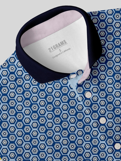 Playful Nautical Men's Polo Top UPF50+
