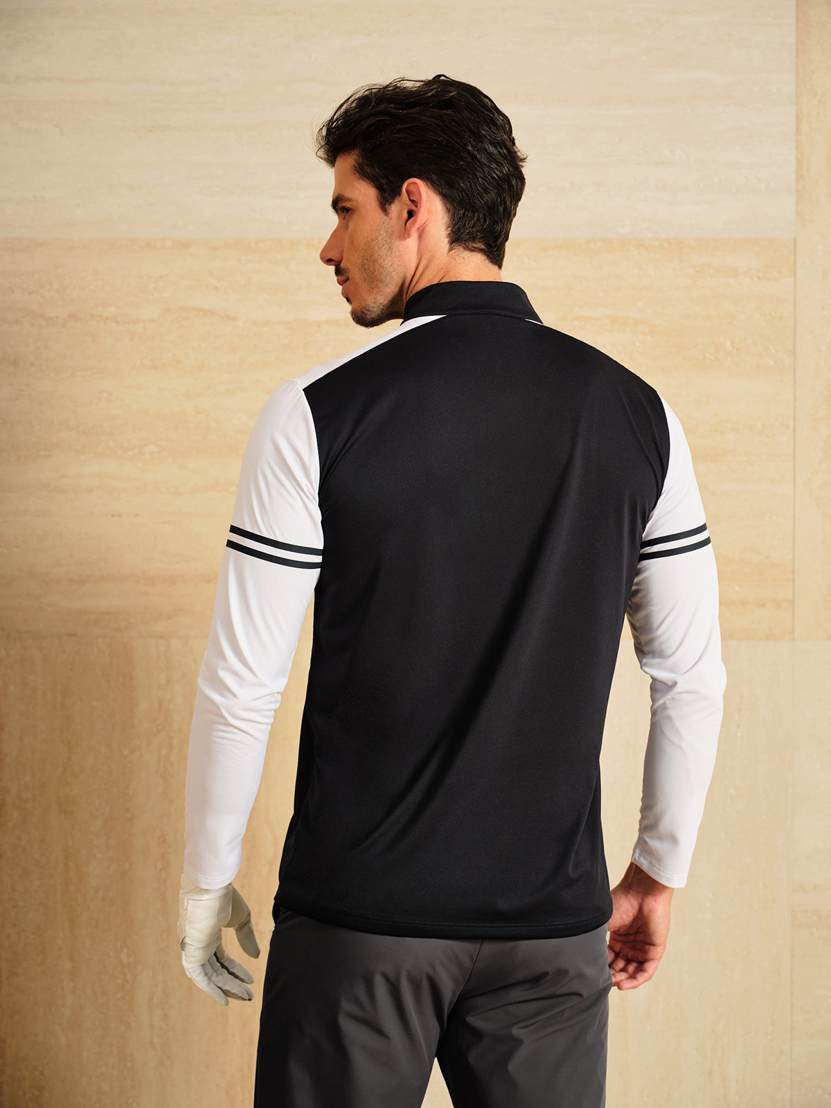 More Than Basic Men's Golf Shirt Quarterzip UPF50+