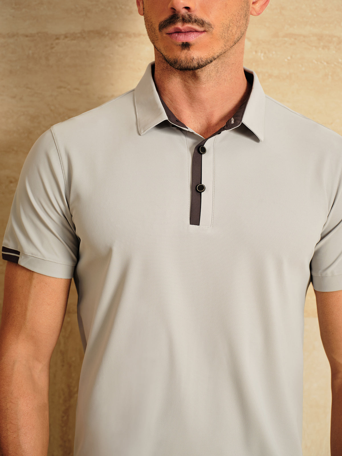 More Than Basic Men's Golf Shirt Quarterzip UPF50+