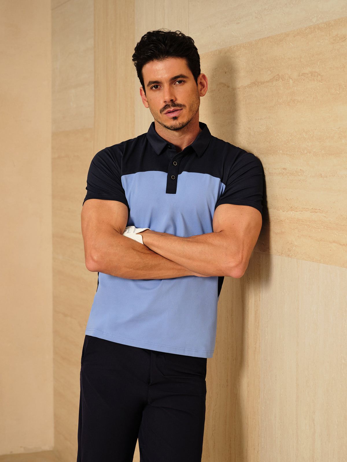 More Than Basic Men's Golf Shirt Quarterzip UPF50+