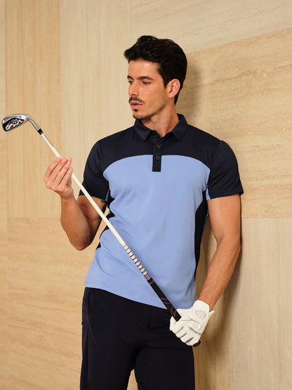 More Than Basic Men's Golf Shirt Quarterzip UPF50+