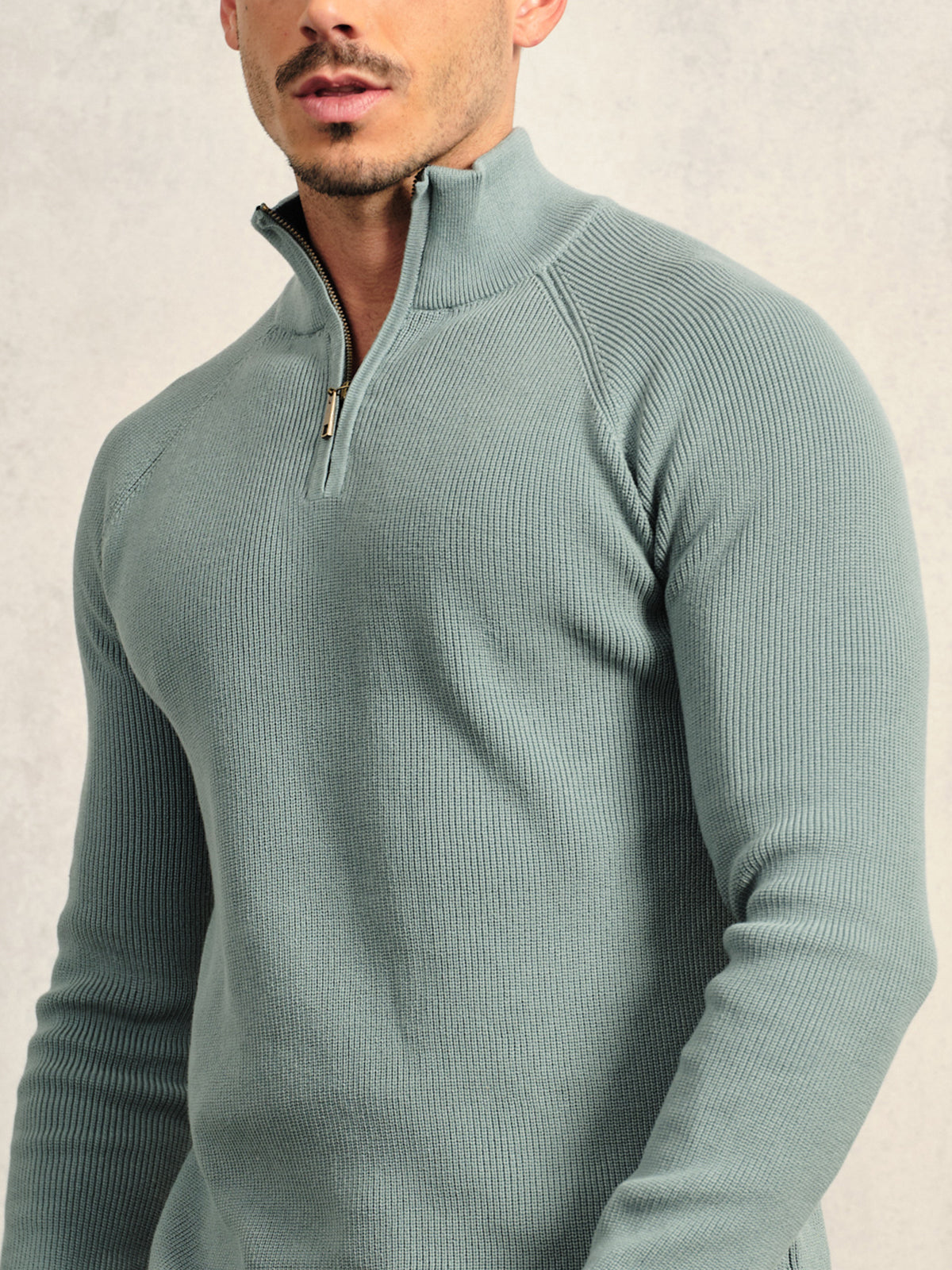 More Than Basic Men's Golf Quarter Zip Sweater