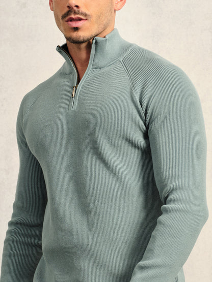 More Than Basic Men's Golf Quarter Zip Sweater