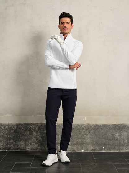 More Than Basic Men's Golf Shirt Quarterzip UPF50+