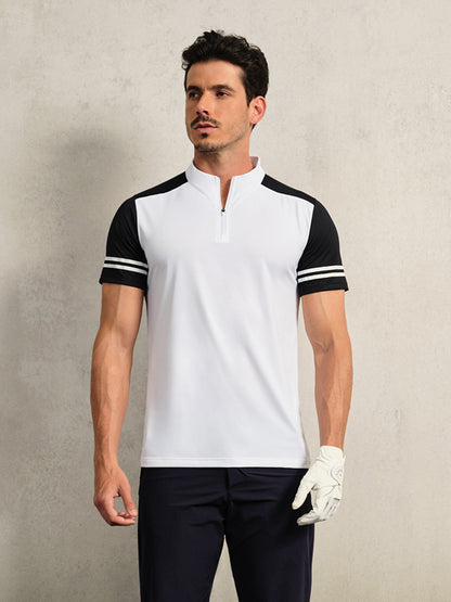 More Than Basic Men's Golf Shirt Quarterzip UPF50+