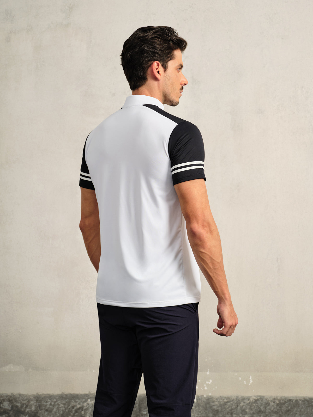 More Than Basic Men's Golf Shirt Quarterzip UPF50+