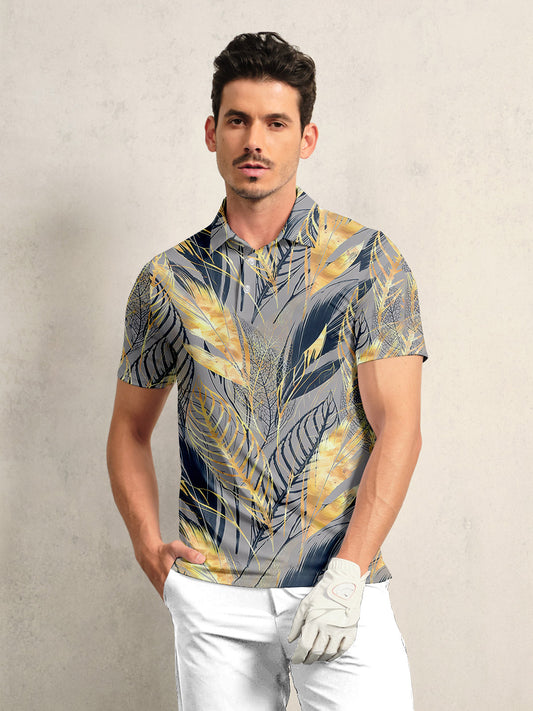 Botanical Energy Men's Polo Top UPF50+