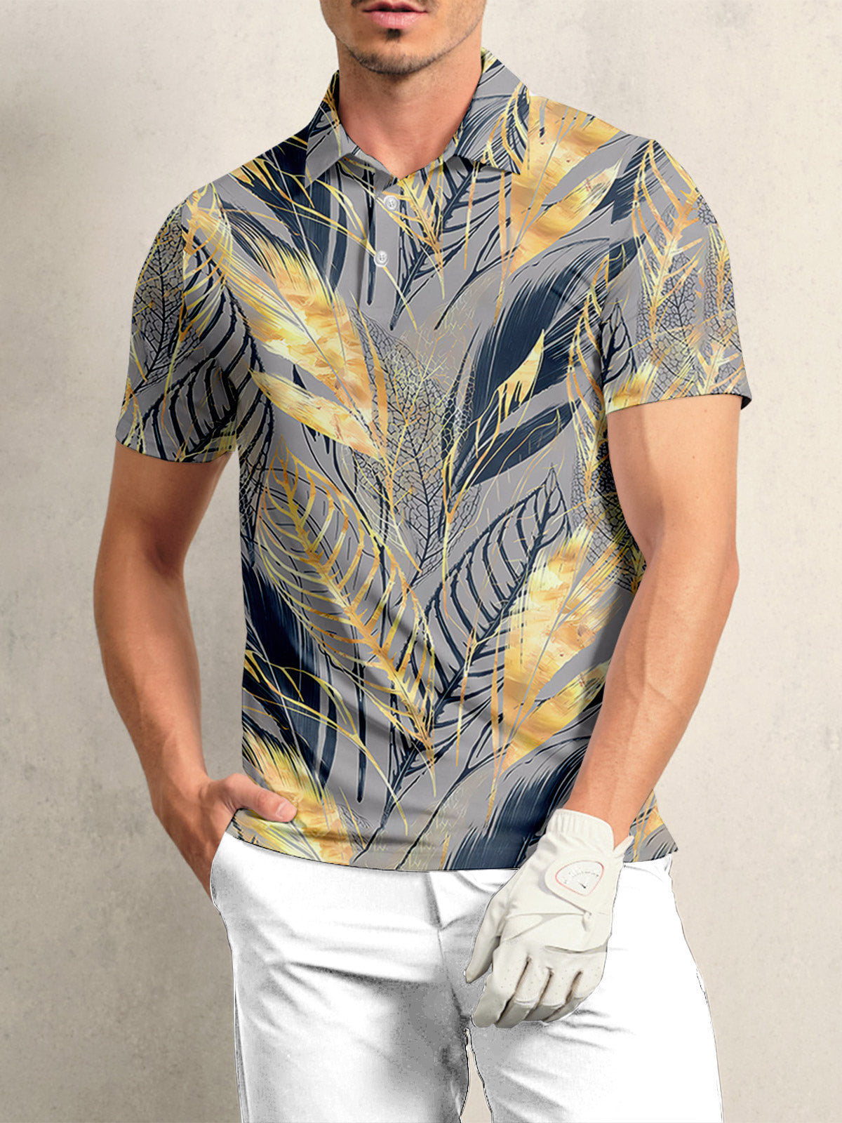 Botanical Energy Men's Polo Top UPF50+