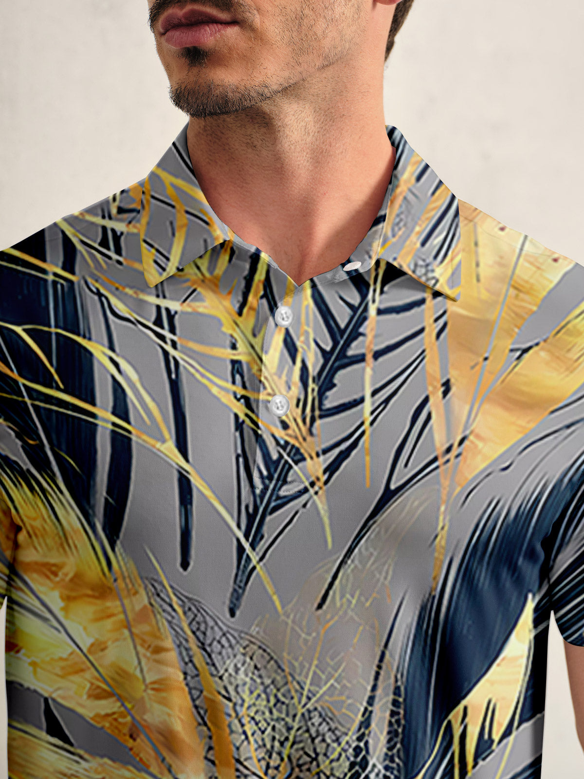 Botanical Energy Men's Polo Top UPF50+