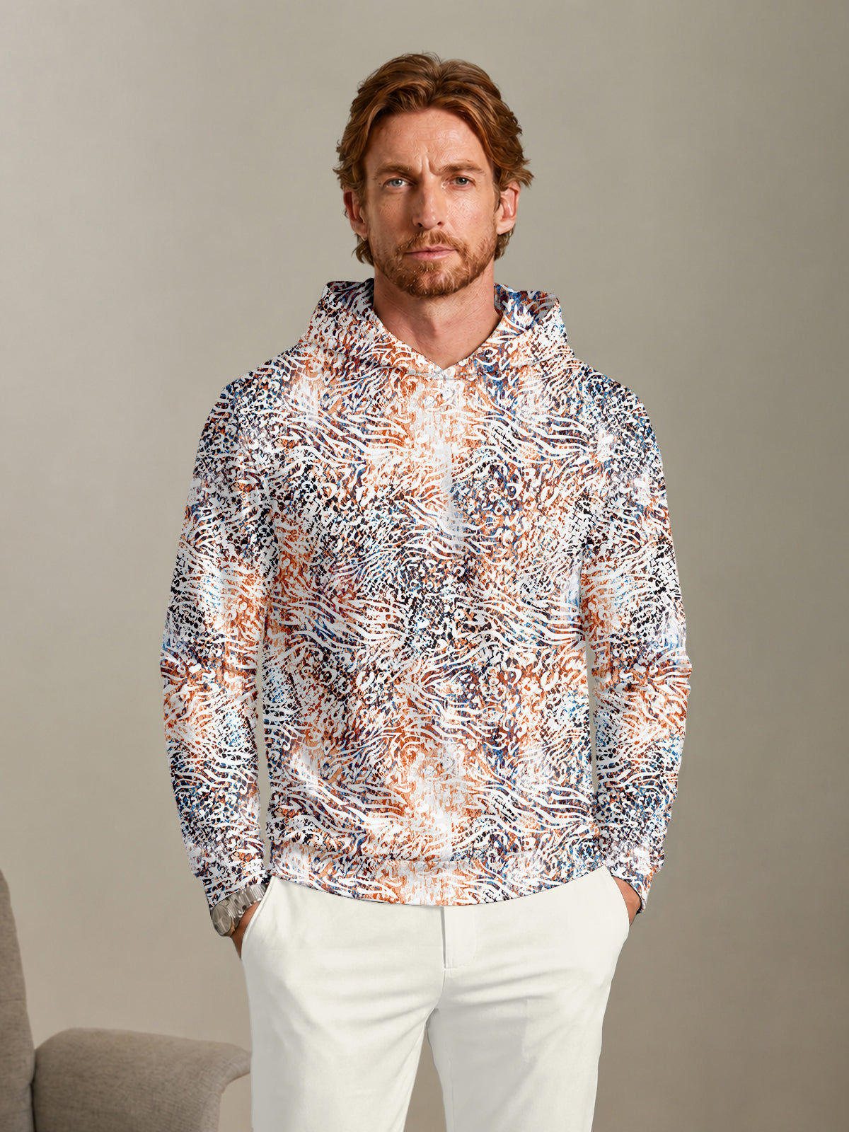 Inked Skins Men's Golf Hooded Sweatshirt