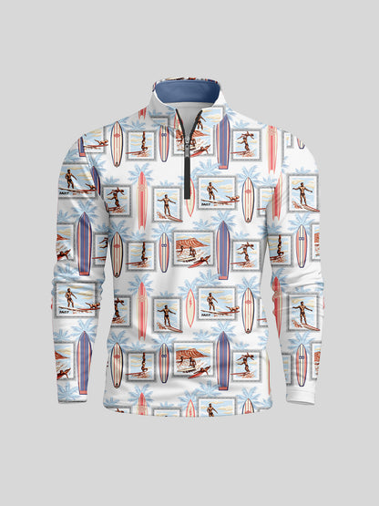 Not So Classic Men's Lightweight Golf Shirt Quarterzip UPF50+