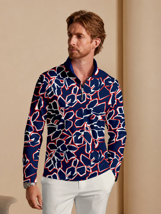 Not So Classic Men's Lightweight Golf Shirt Quarterzip UPF50+